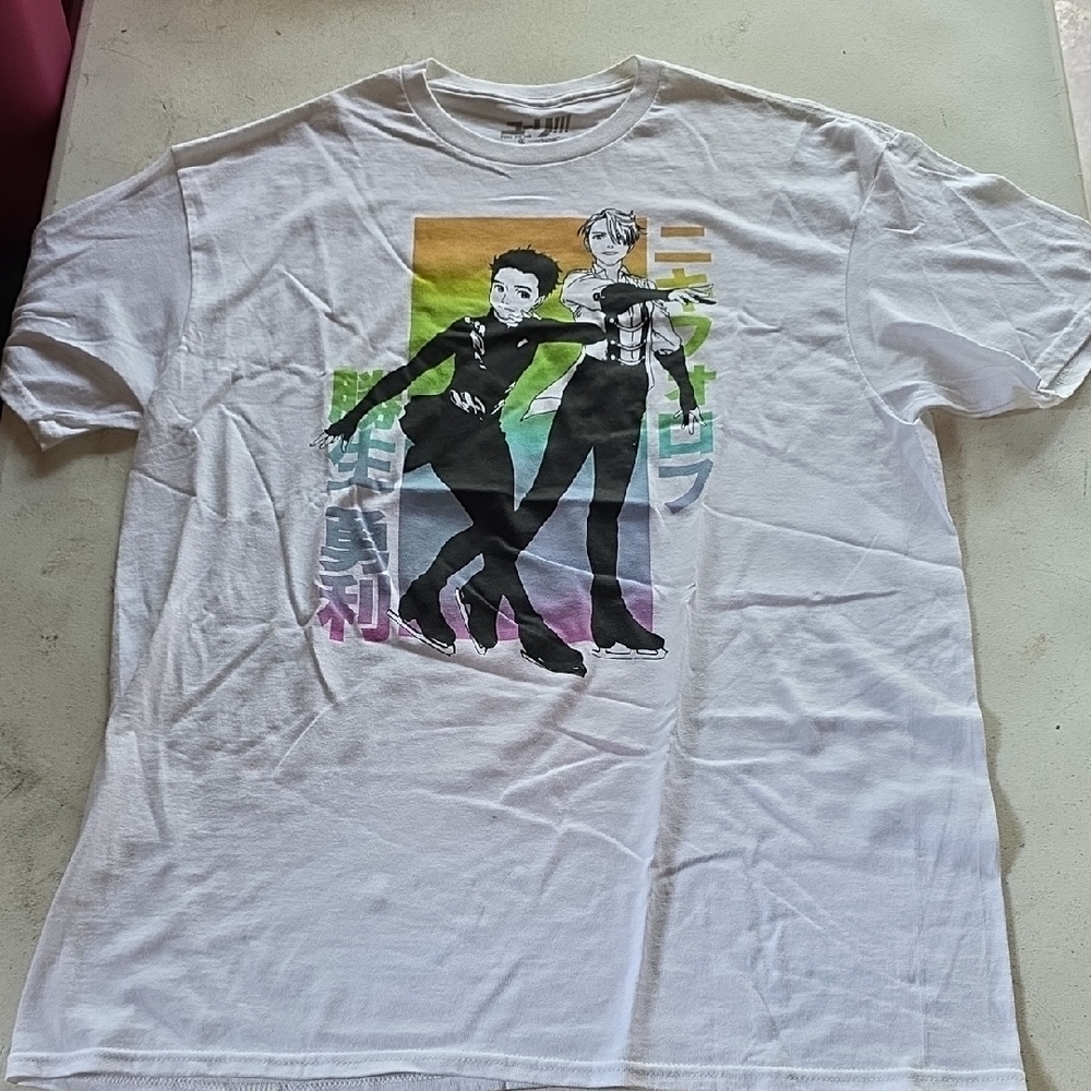 Anime Graphic White T-Shirt